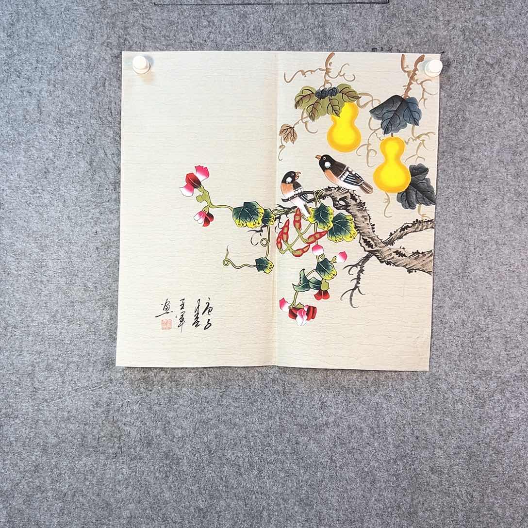 国画041 牡丹花盛开时节的