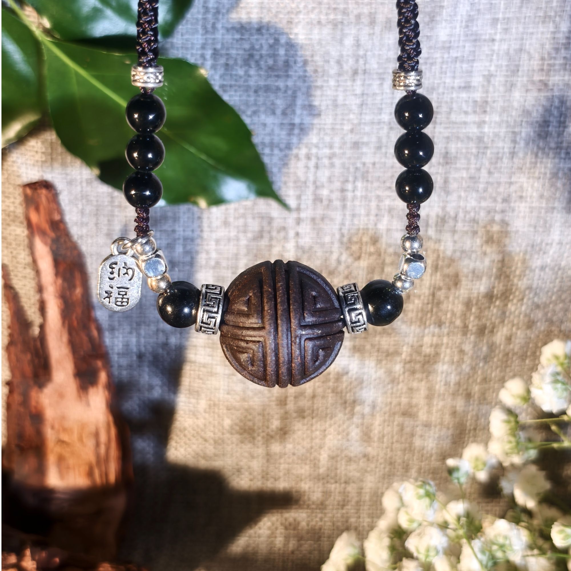 五字异性珠古法合香2.6mm锁骨链项链