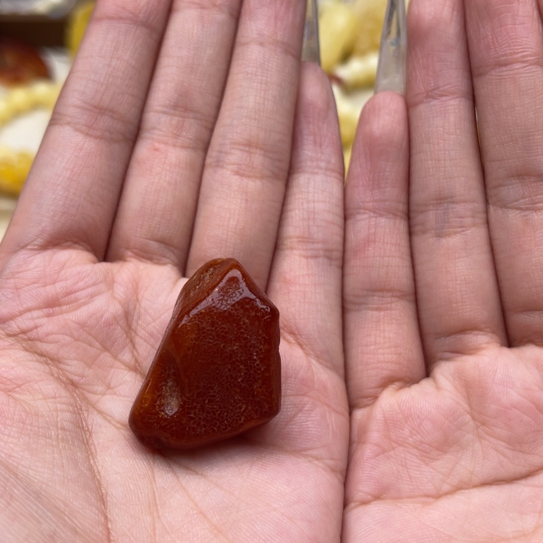 琥珀未镶嵌裸石蜜蜡原石静