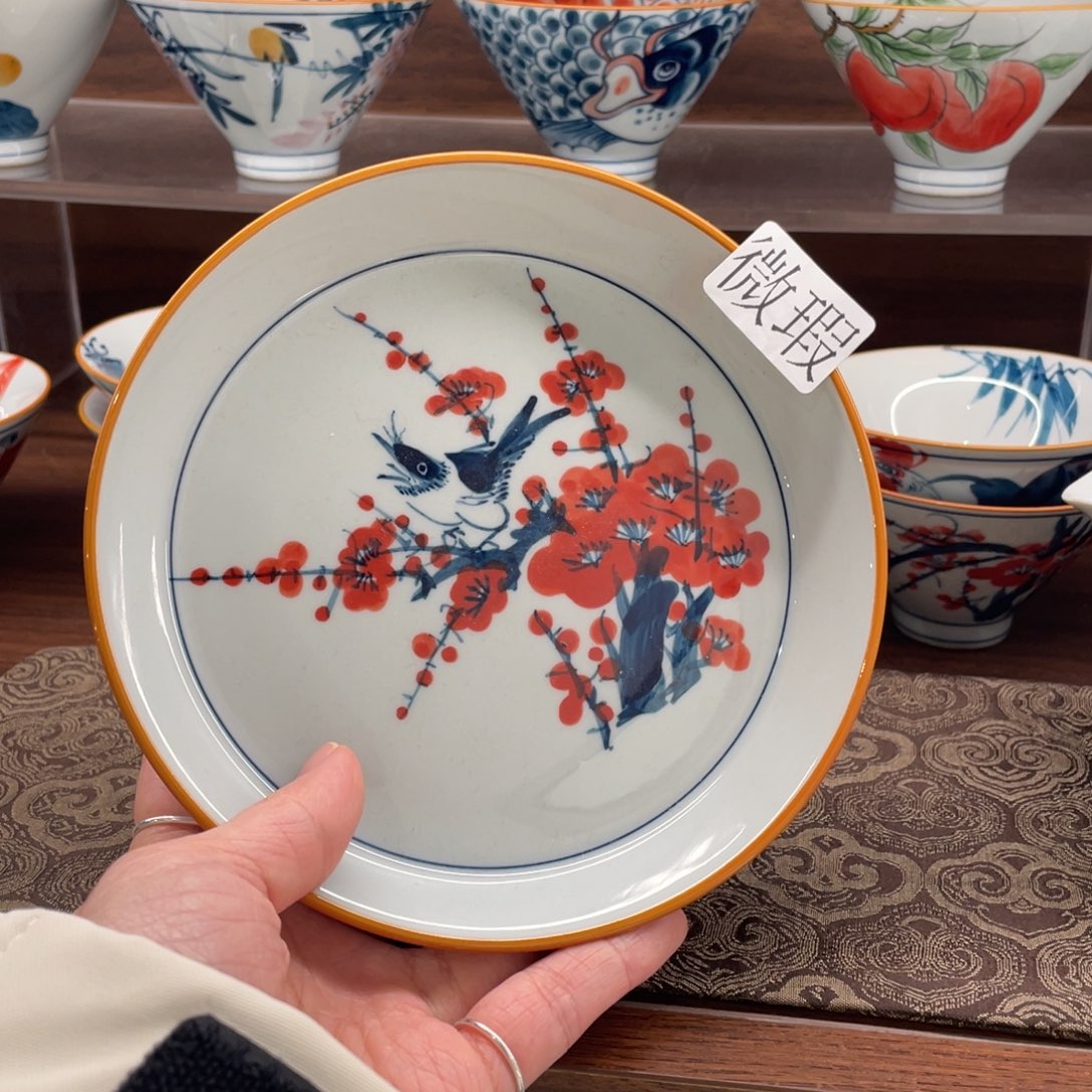 有瑕釉下彩纯手绘