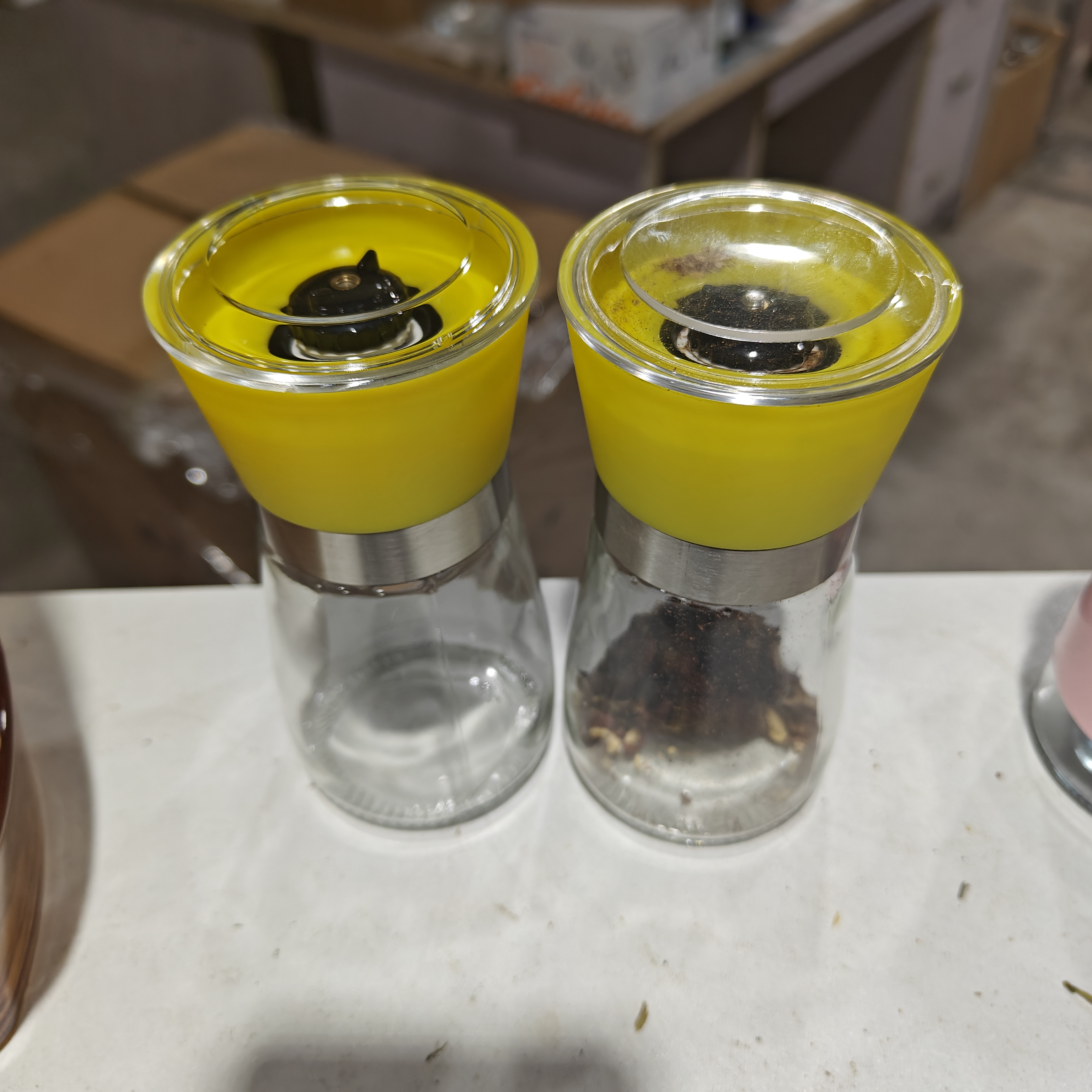 厨房香料研磨器/双支/玻璃工厂饰品