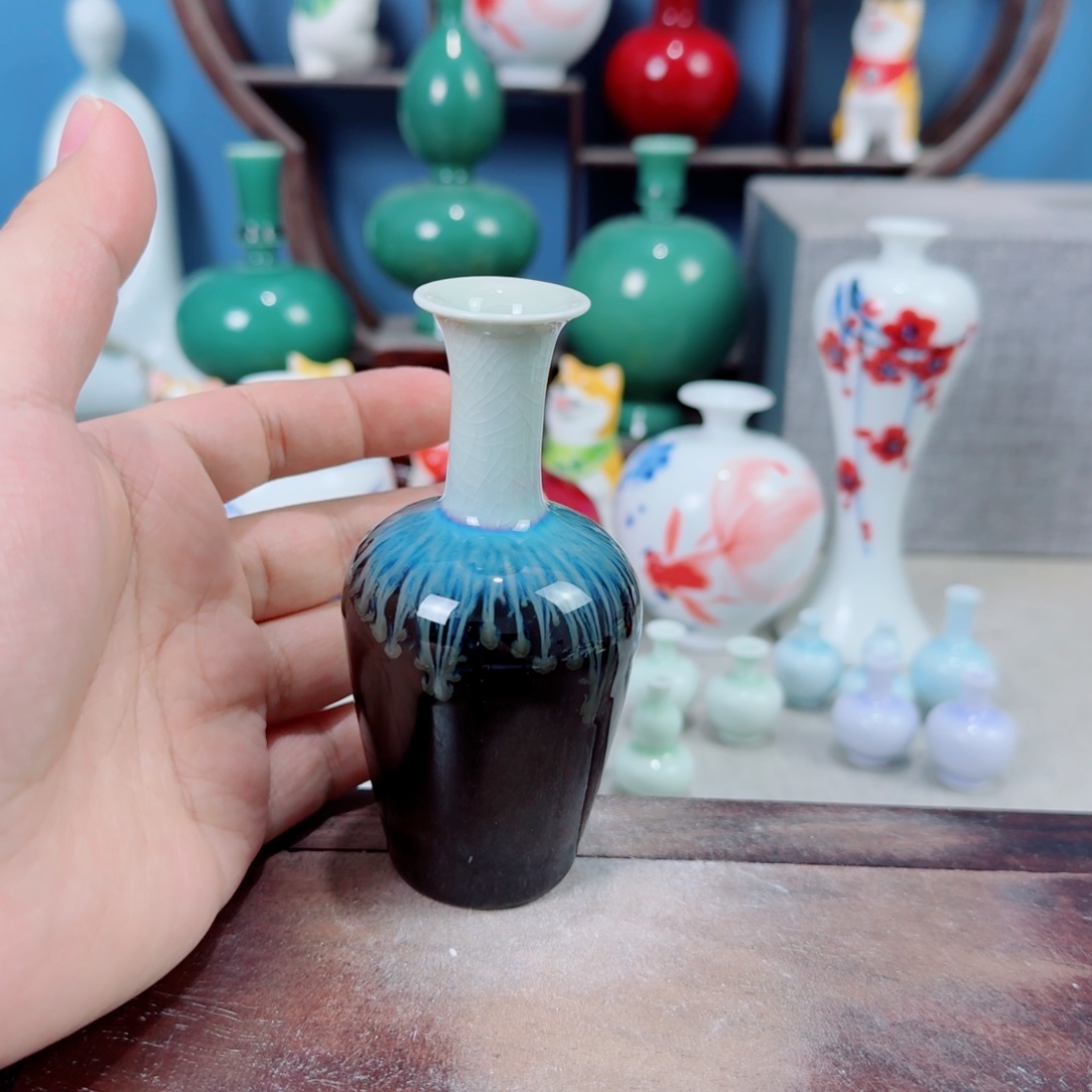 陶瓷手工小花器摆件