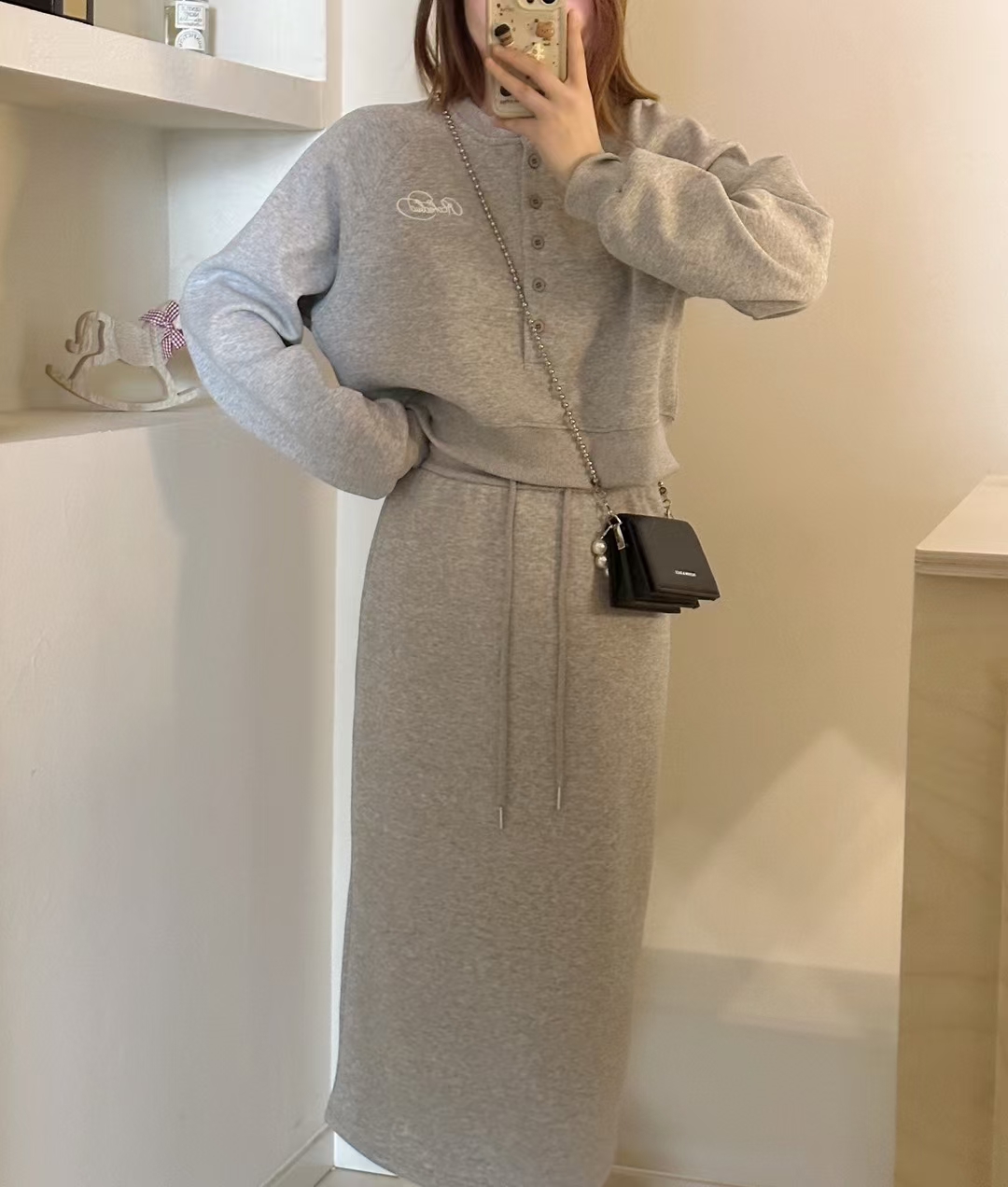 NO退换2025春季新款休闲时尚卫衣裙上下女装