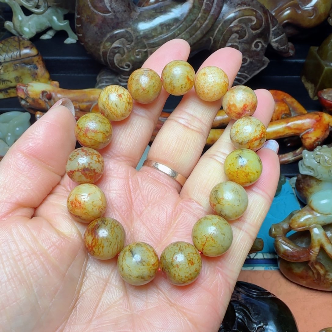 和田玉手串未镶嵌