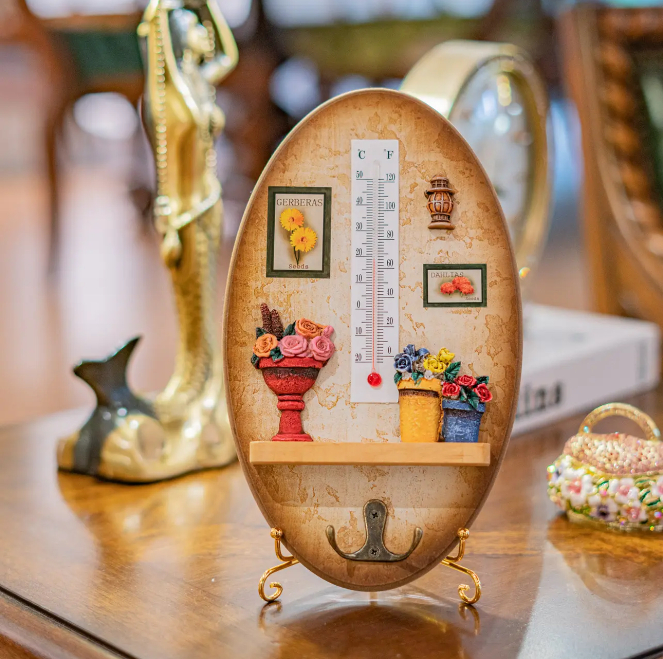 温度计家用可摆放可挂墙赠送无痕钉和金属支架