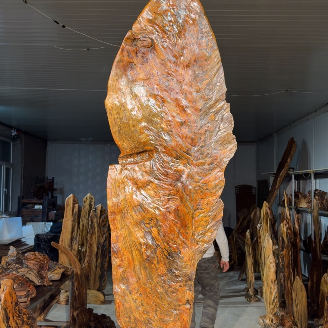 人***途木佳友琥珀木摆件26