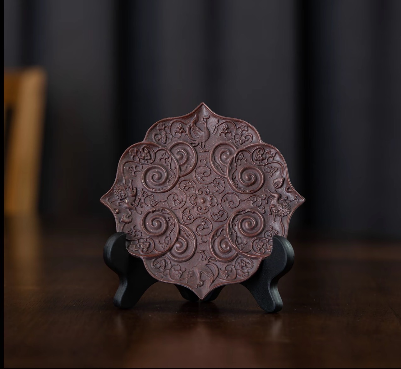 宜兴紫砂祥瑞壶承摆件