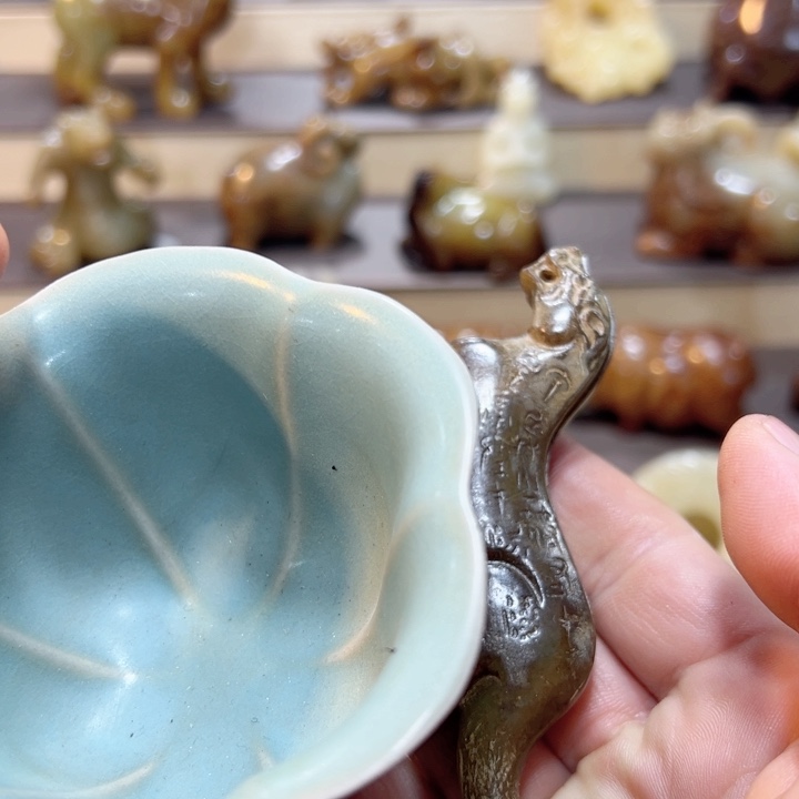 摆件木*水摆件罐盛宝斋物件