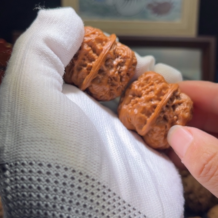 吊坠文玩核桃金钟38