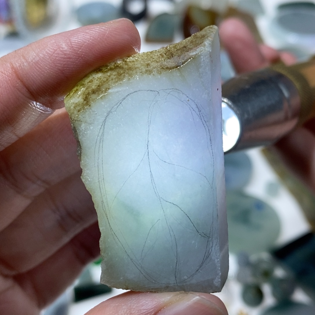 定制翡翠未镶嵌树叶