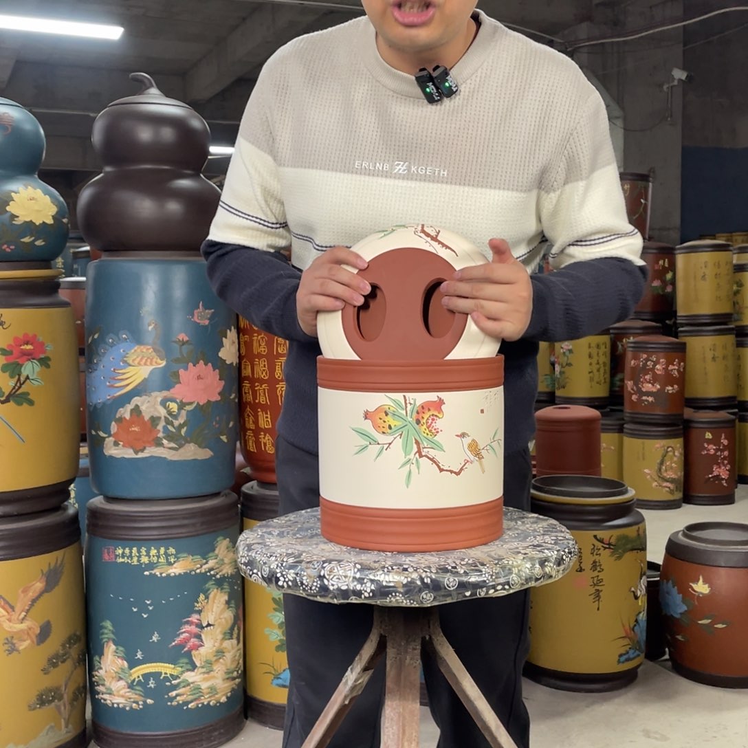 宜兴原矿紫砂茶叶罐