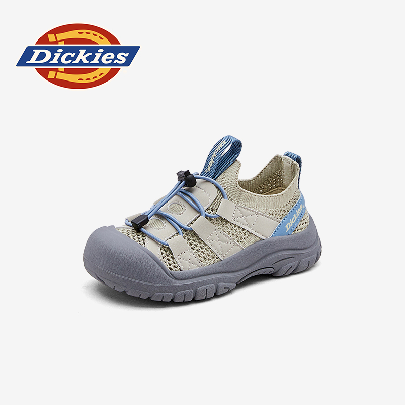 Dickies儿童鞋2025夏季透气飞织鞋防滑耐磨男童女童单网运动鞋子