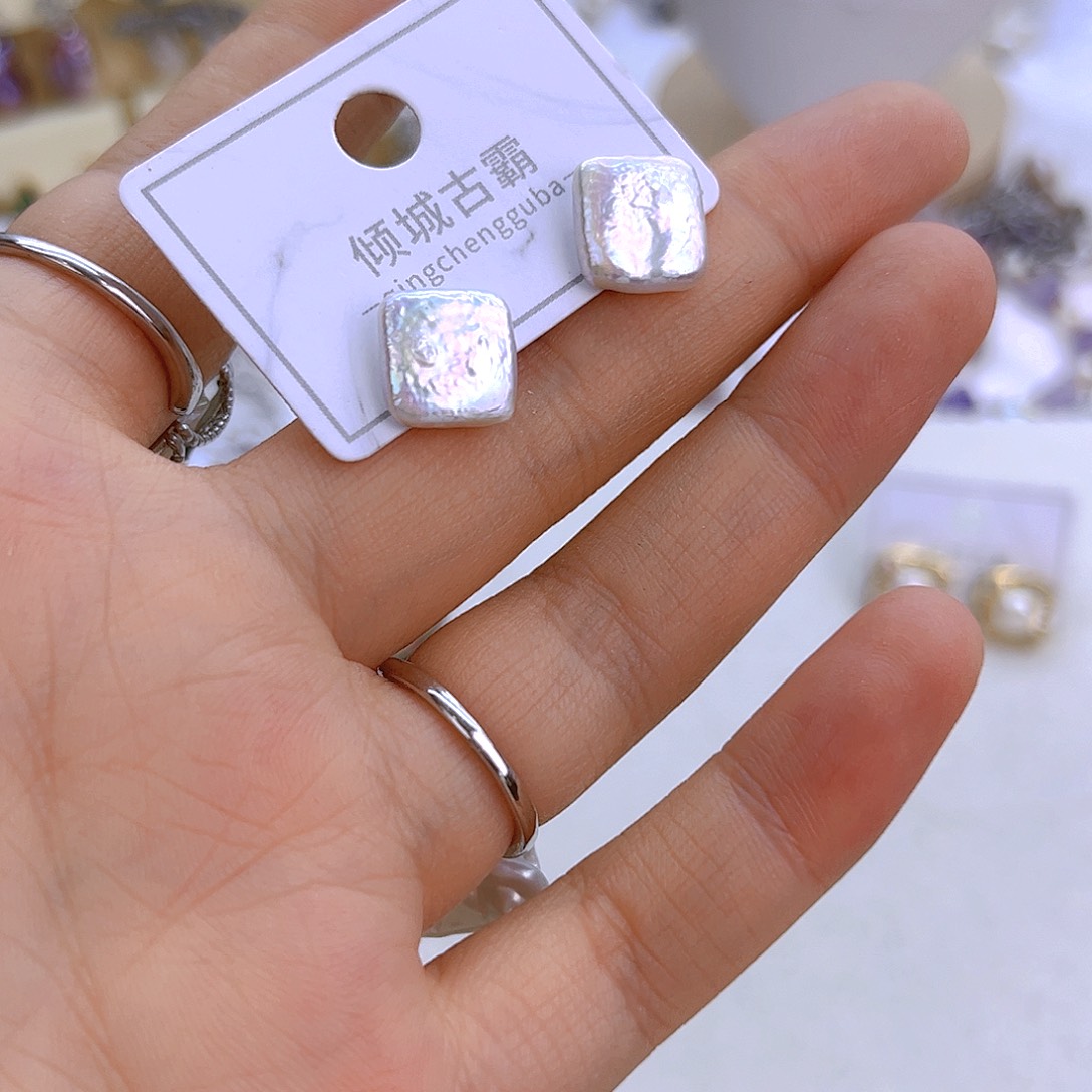 银S925镶嵌淡水珍珠464