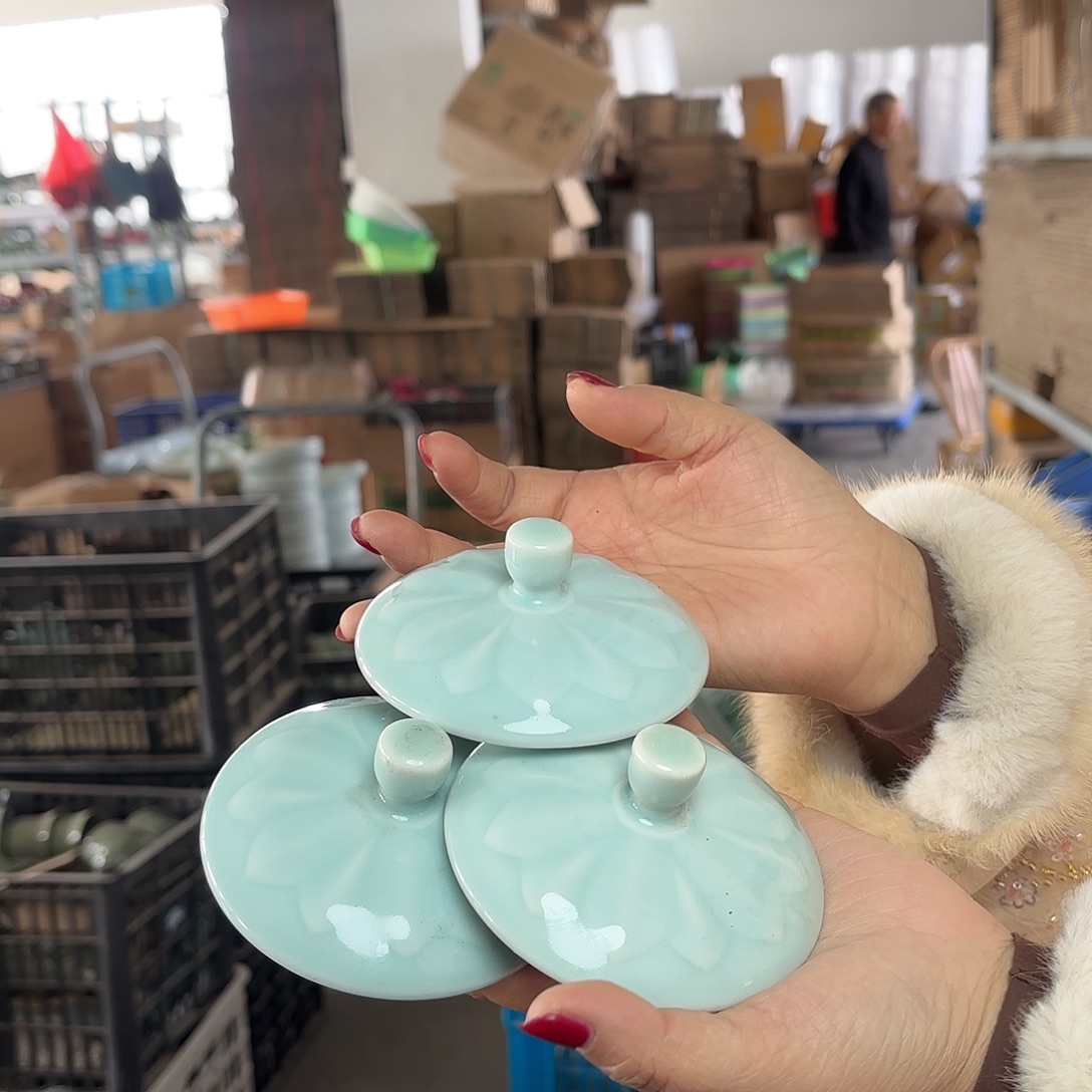 龙泉云间青瓷小米茶器