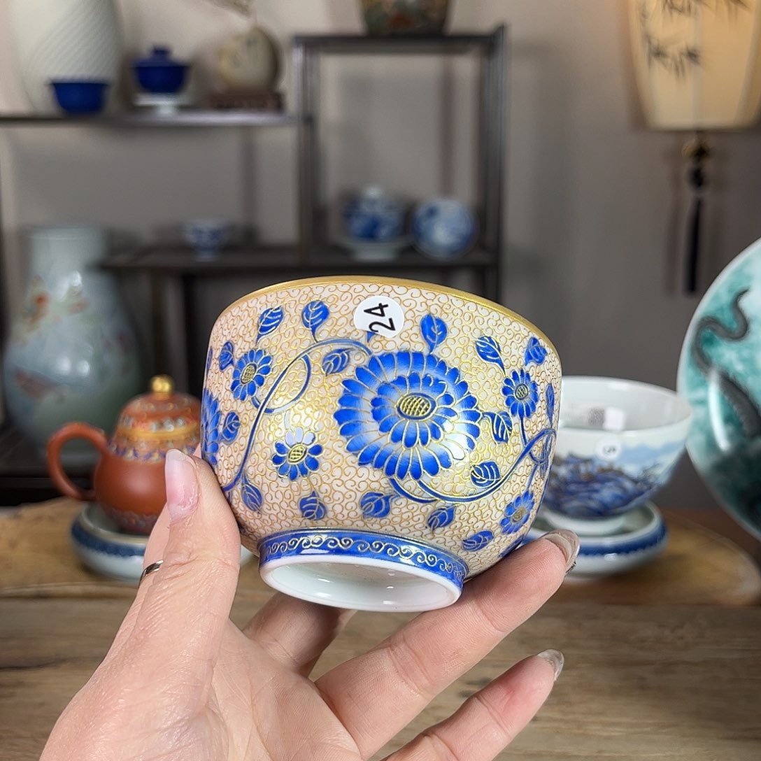 杯景德镇陶瓷柴烧多人