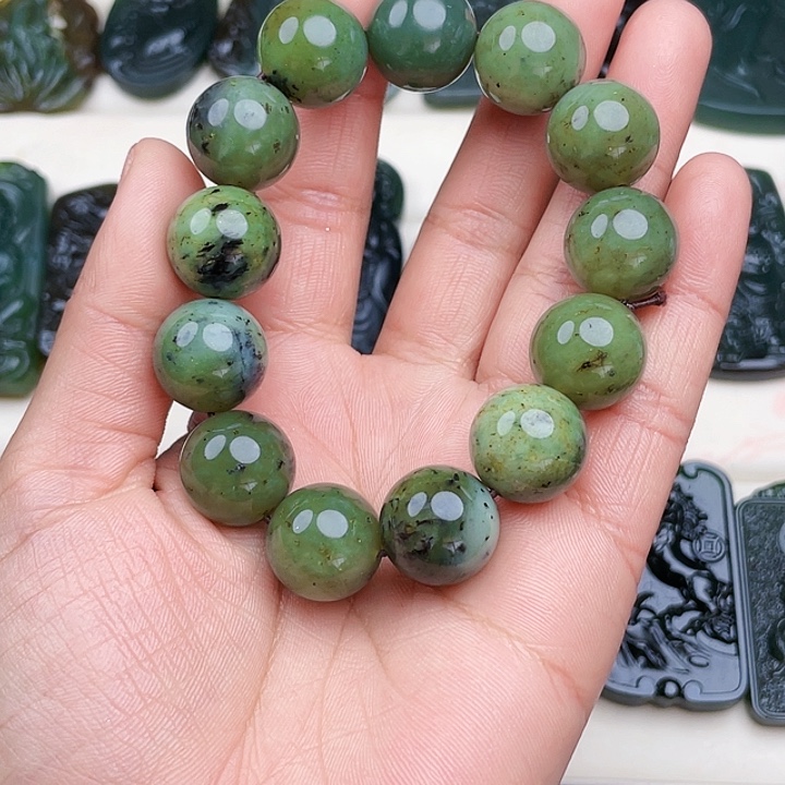 蛇纹石玉未镶嵌挂件泰山玉16