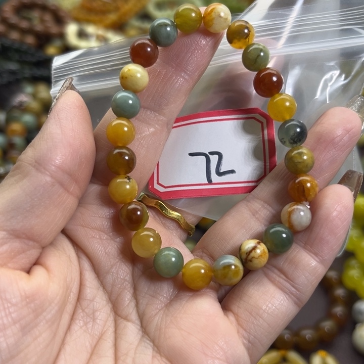蛇纹石玉未镶嵌手链