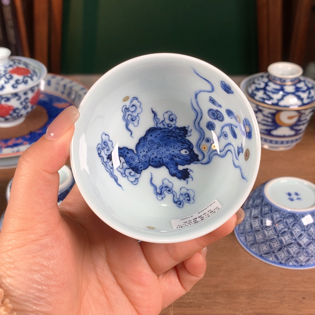 阳春白雪 青花釉里红