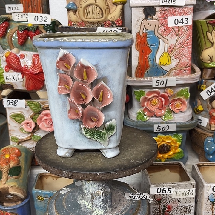 粗陶材质多肉花盆