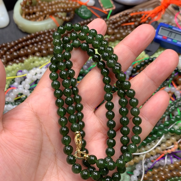 和田玉未镶嵌手链53