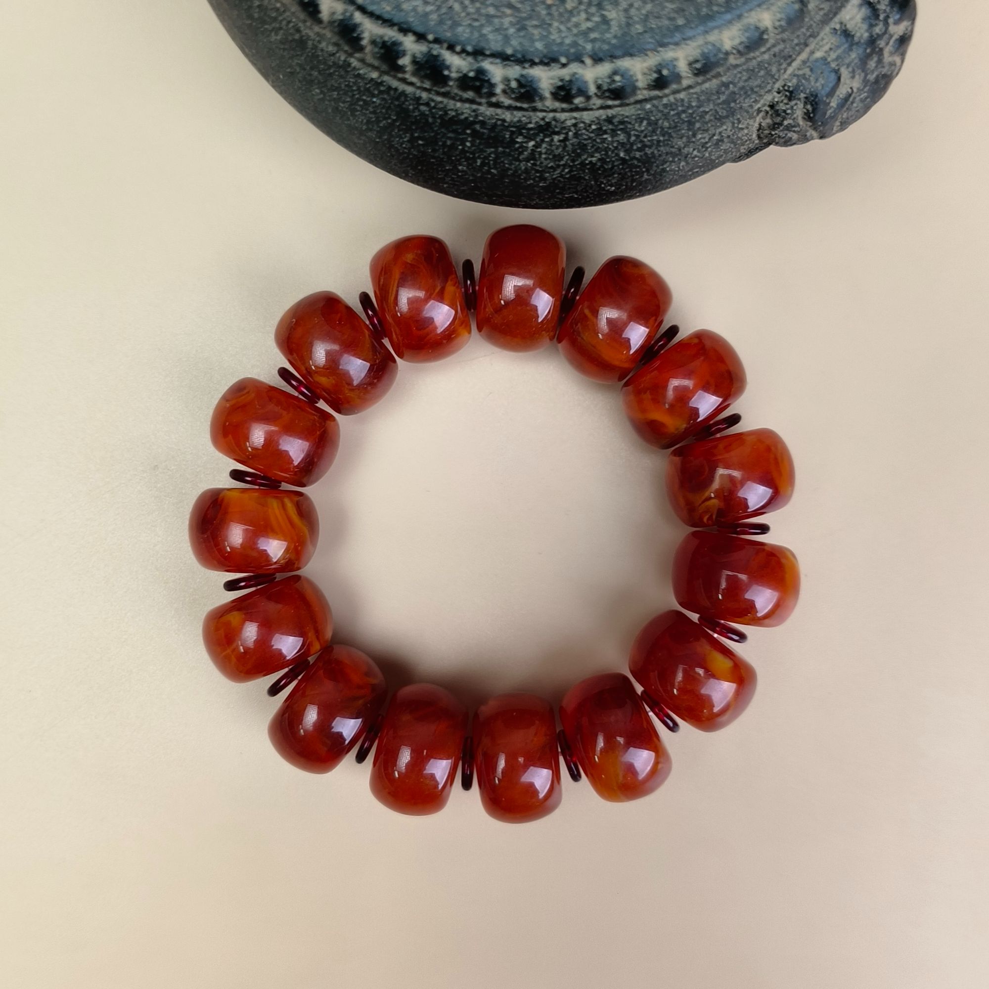 【柒韵文玩】特级龙yx手串单圈