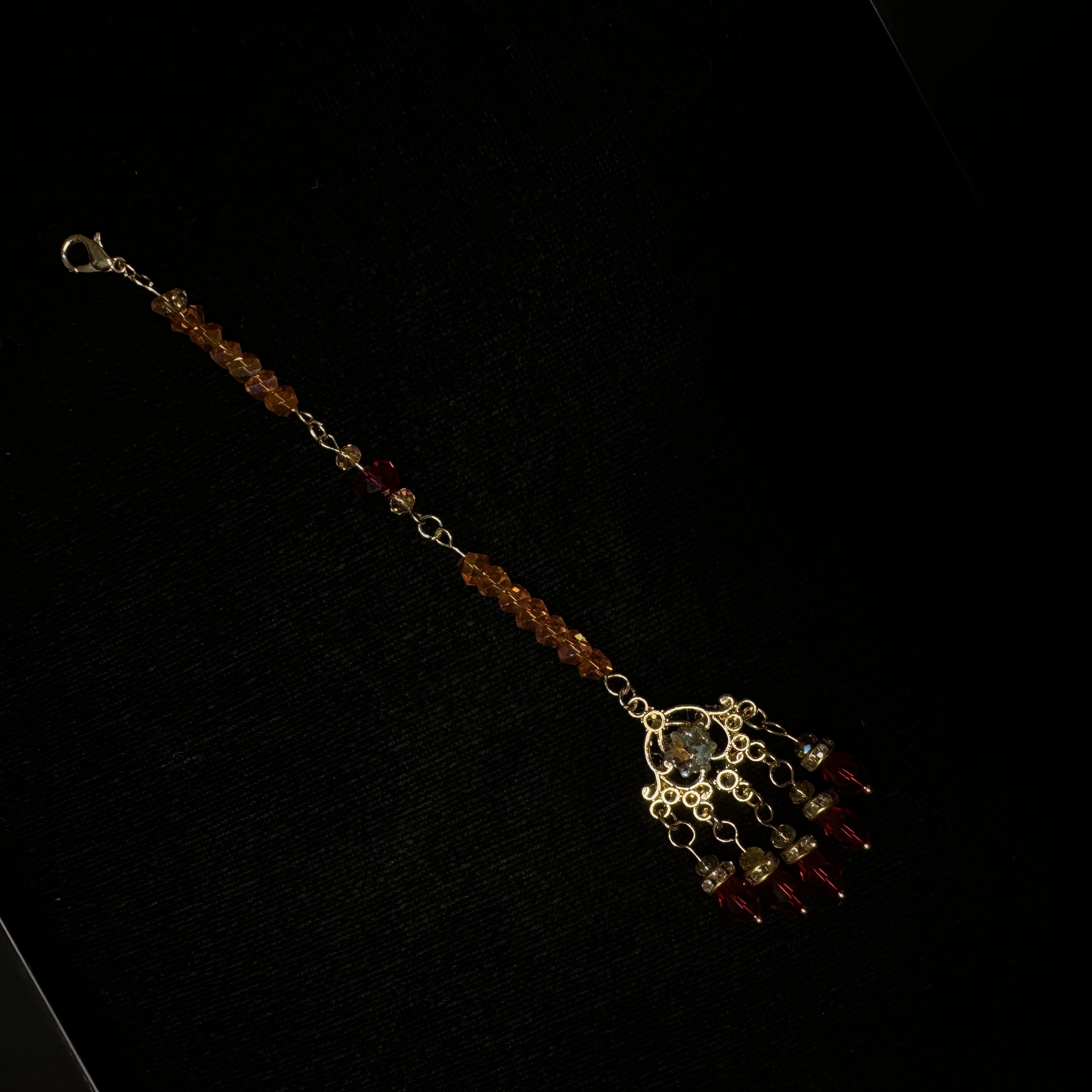 中式秀禾头饰眉心坠额饰高级大气新娘头饰