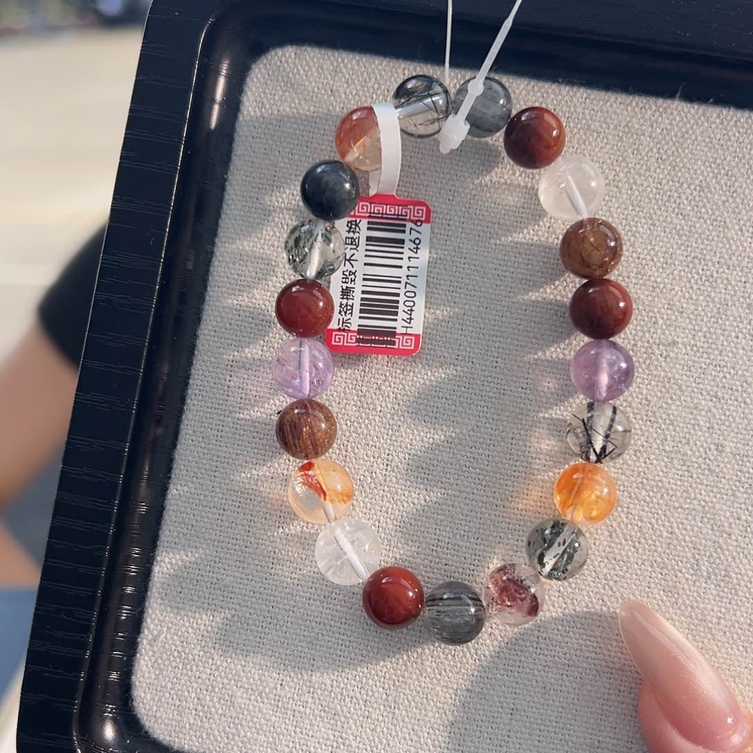 济***店水晶手链未镶嵌多样性发一