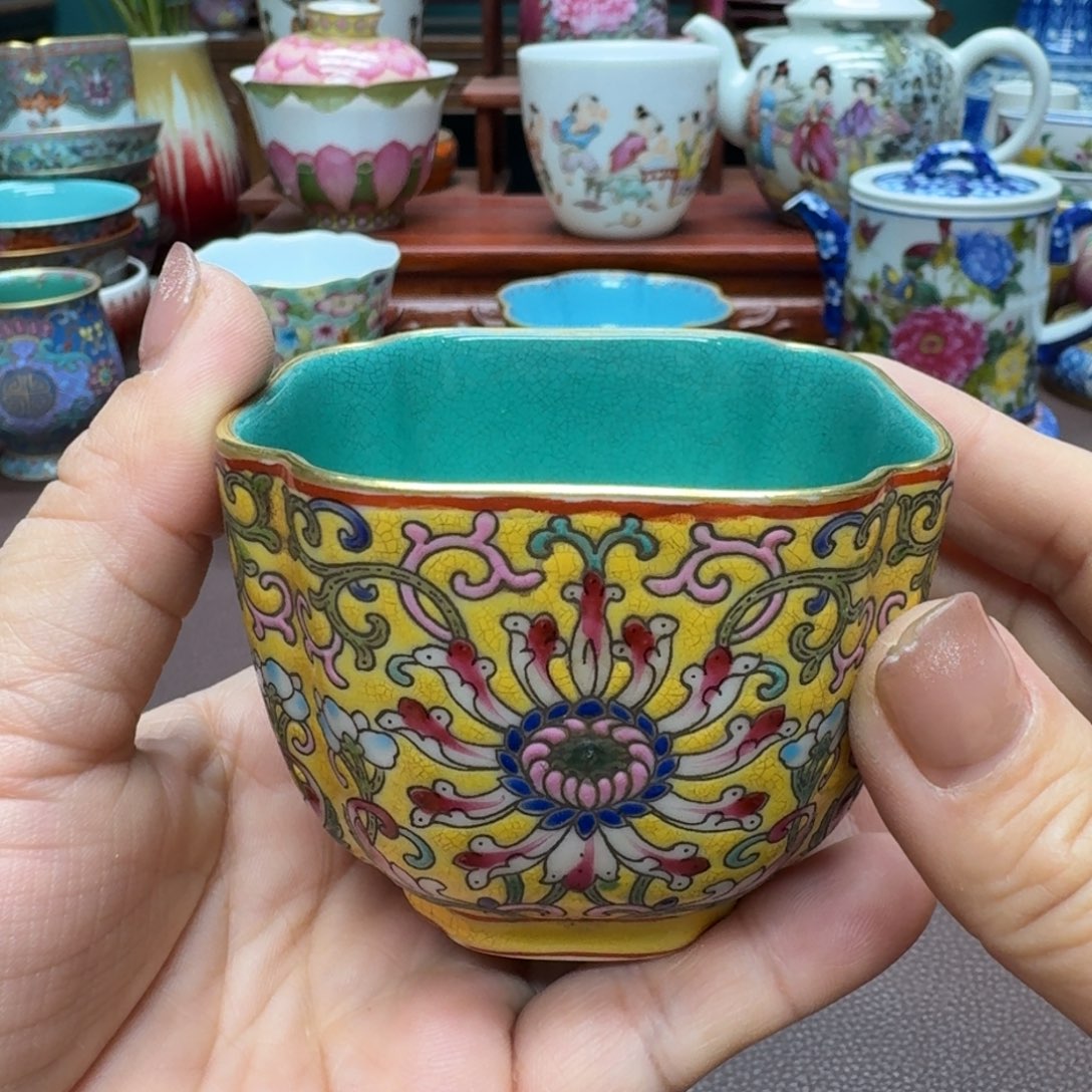 瓷片景德镇仿古手工制作精品展示