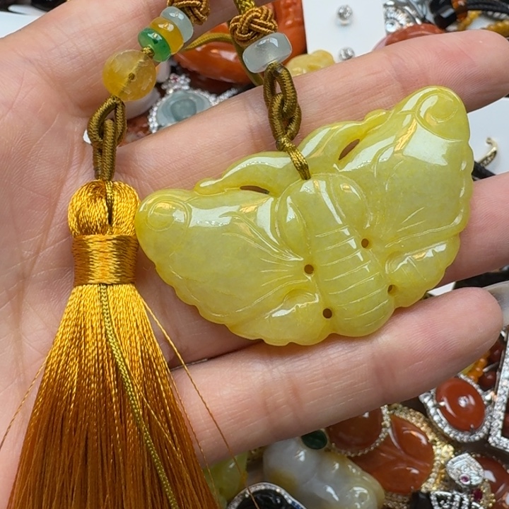 翡翠未镶嵌项链翡翠