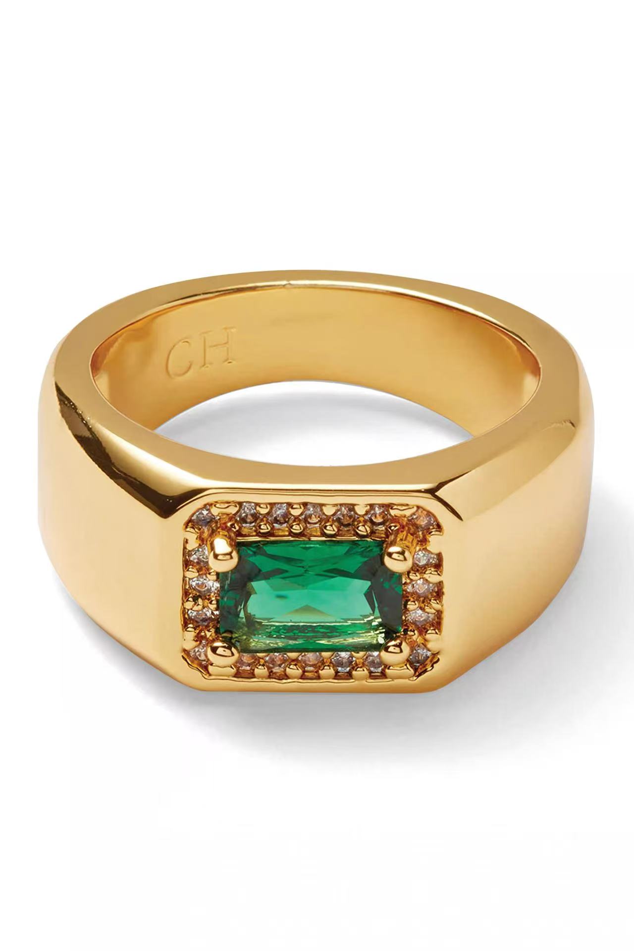 铜合金戒指 【CH】绿色电视机戒指