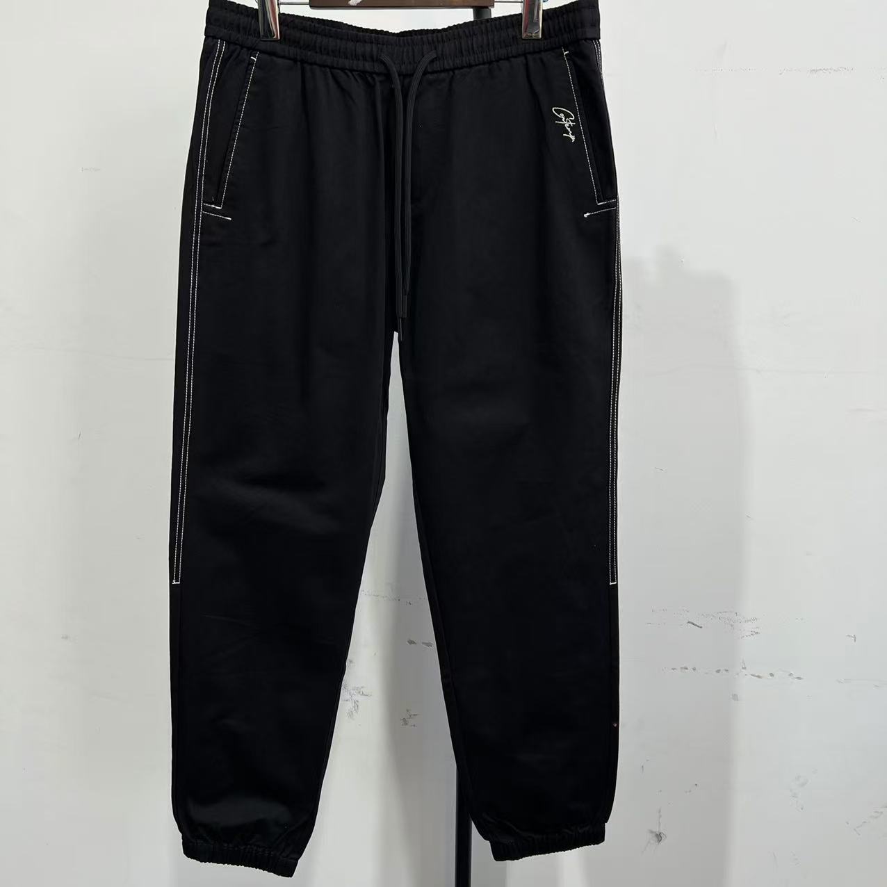 K-30 潮牌春季情侣款明线束脚休闲裤 B4005