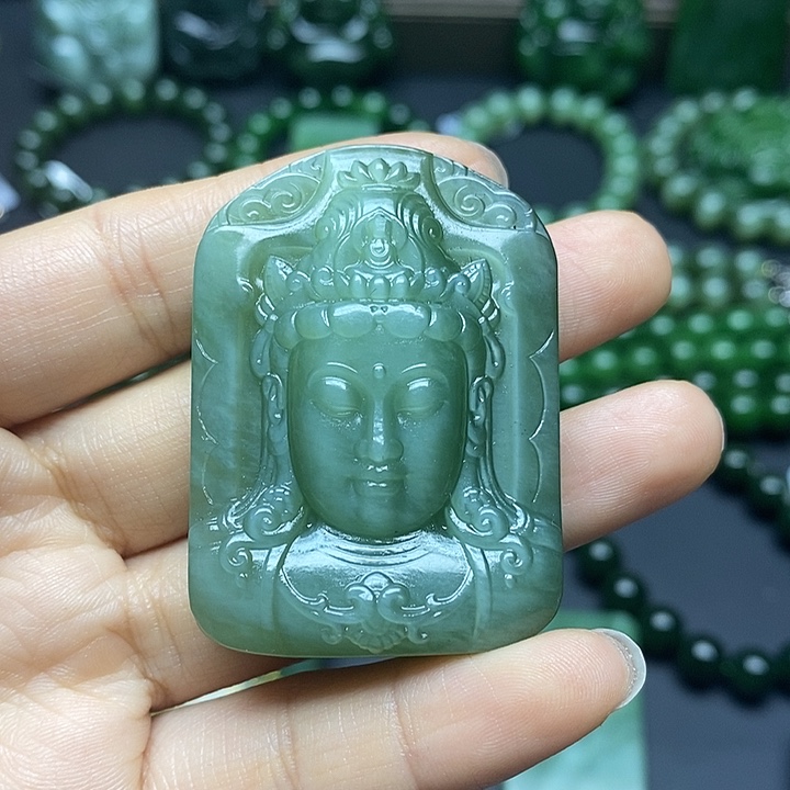 和田玉吊坠未镶嵌@***衩