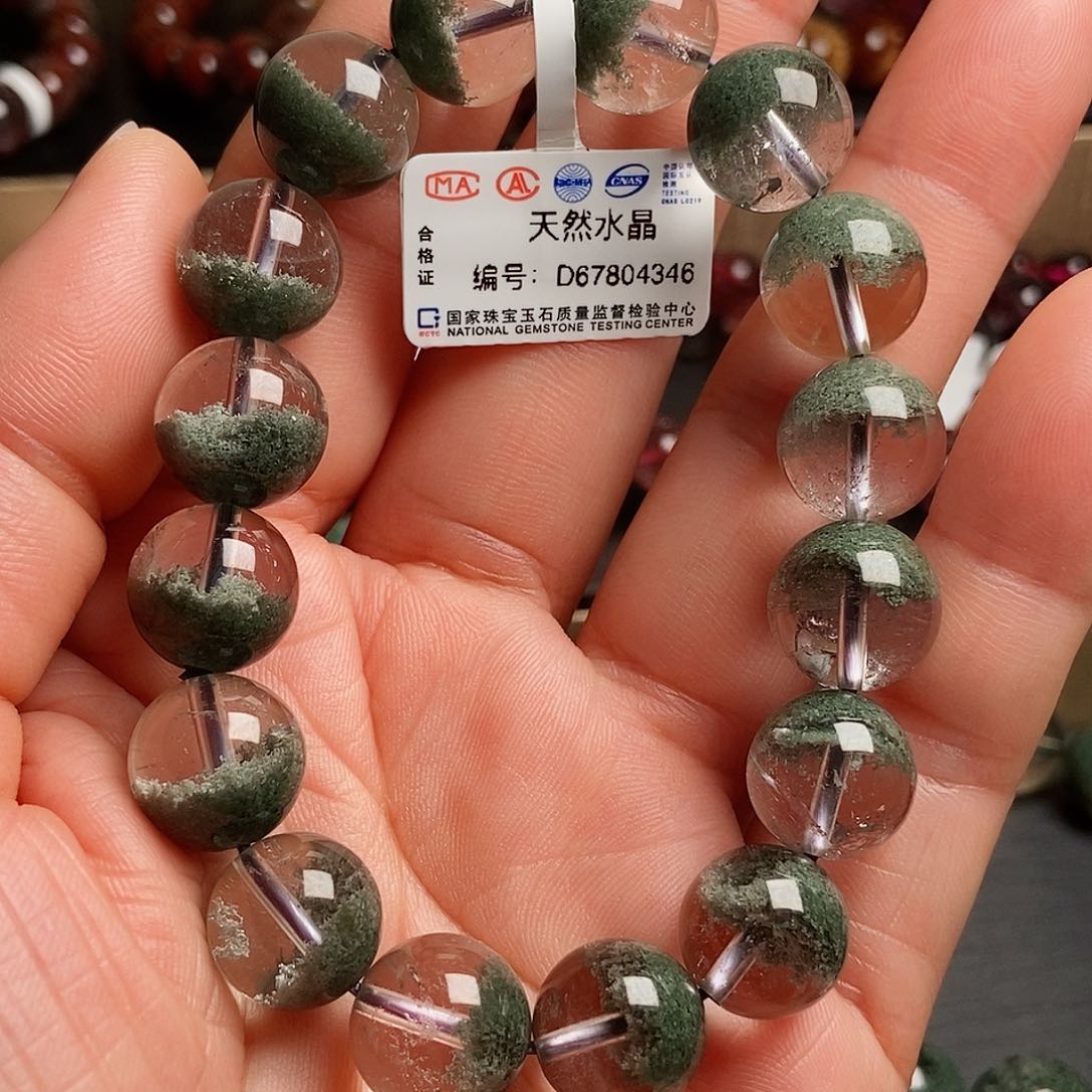 水晶手链未镶嵌绿幽灵12