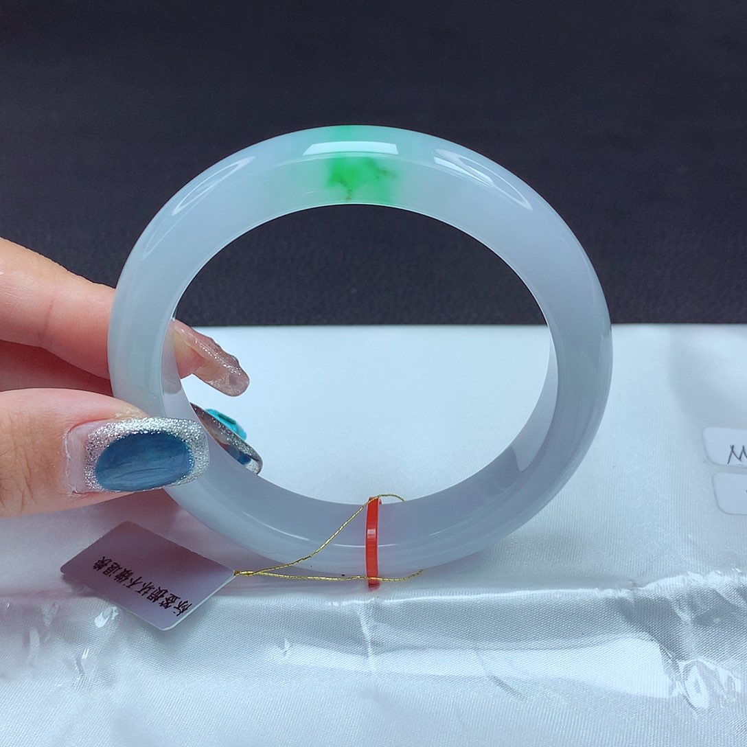 未镶嵌手镯翡翠57圈864