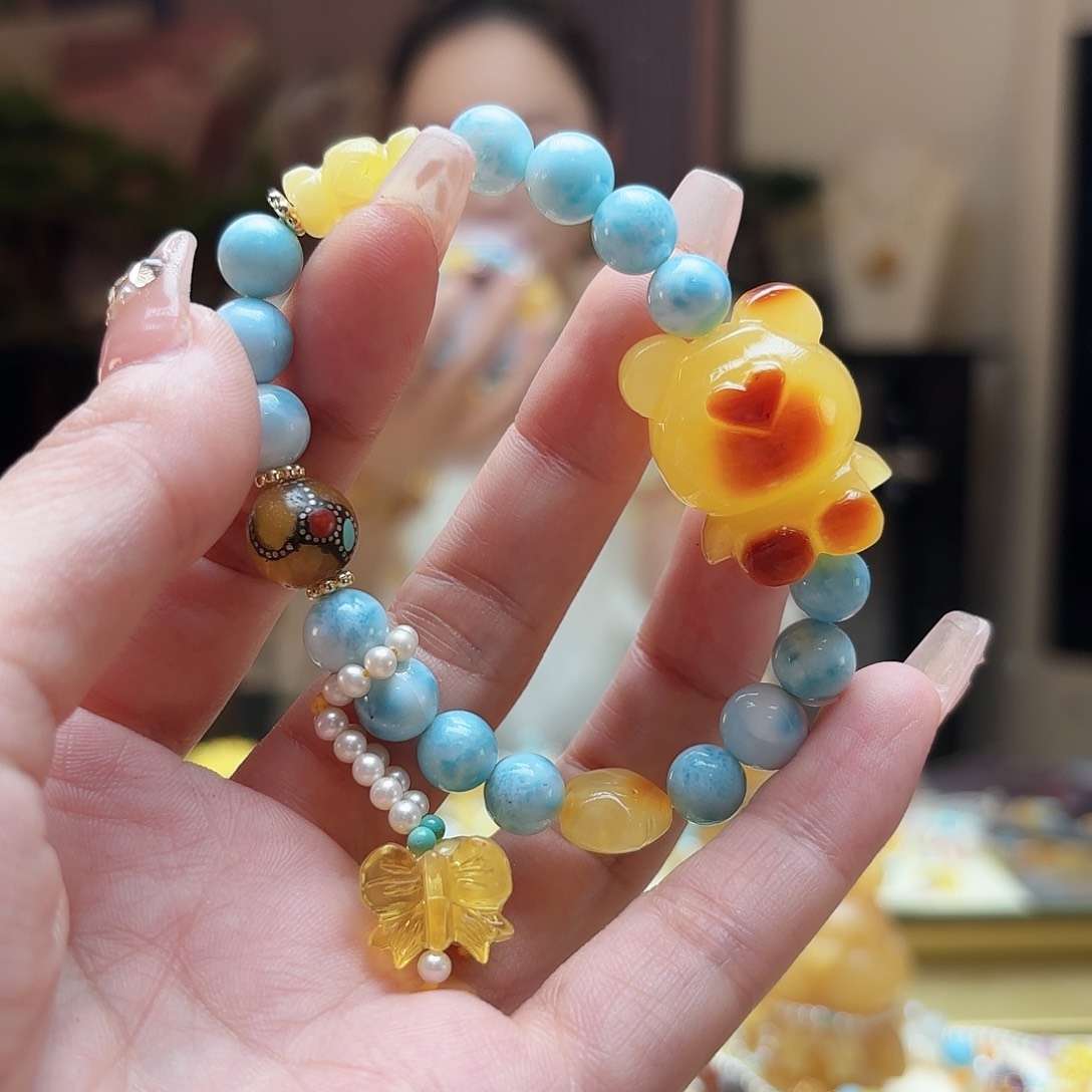 琥珀未镶嵌手镯琥珀