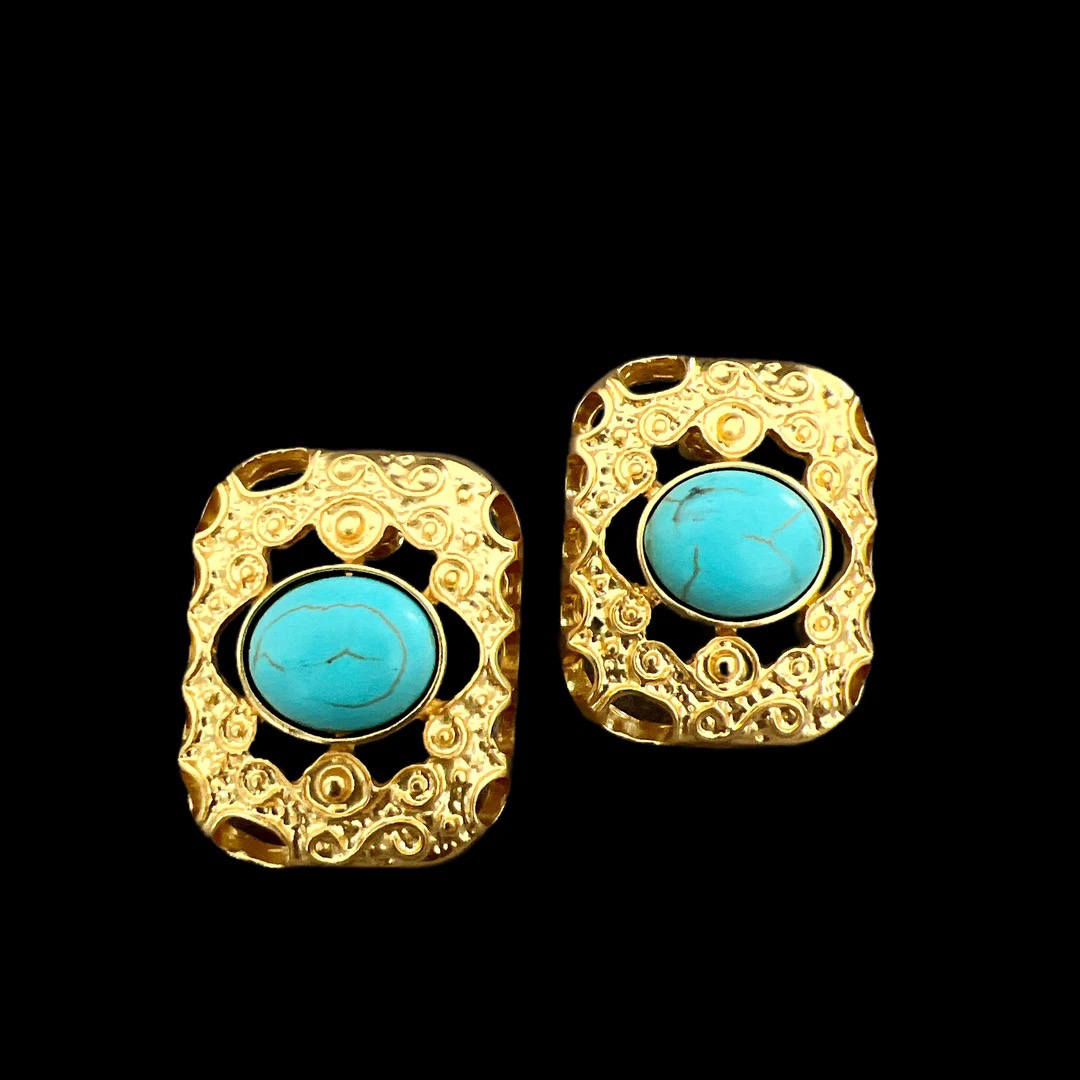 铜合金耳饰 F1275时尚手作耳钉孤品