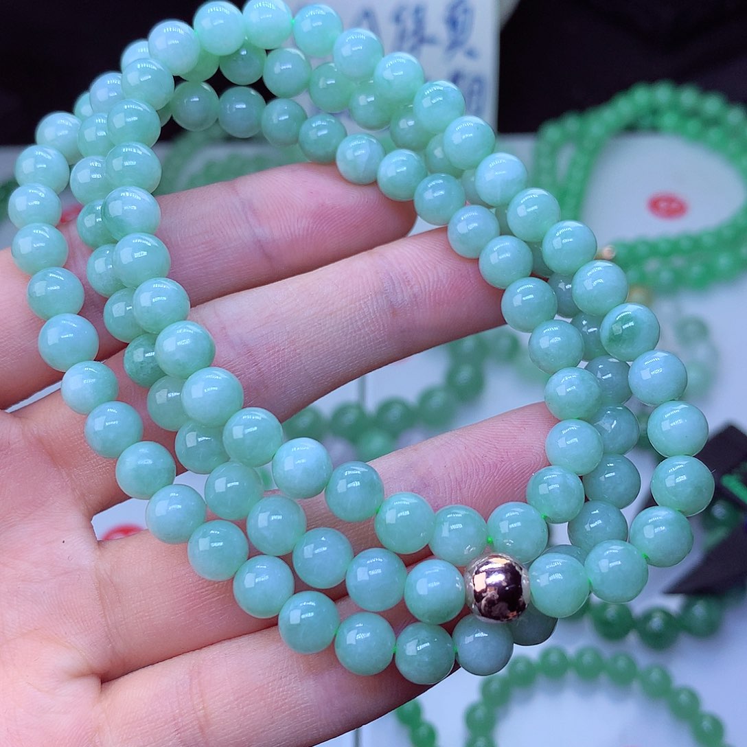 翡翠毛衣链未镶嵌