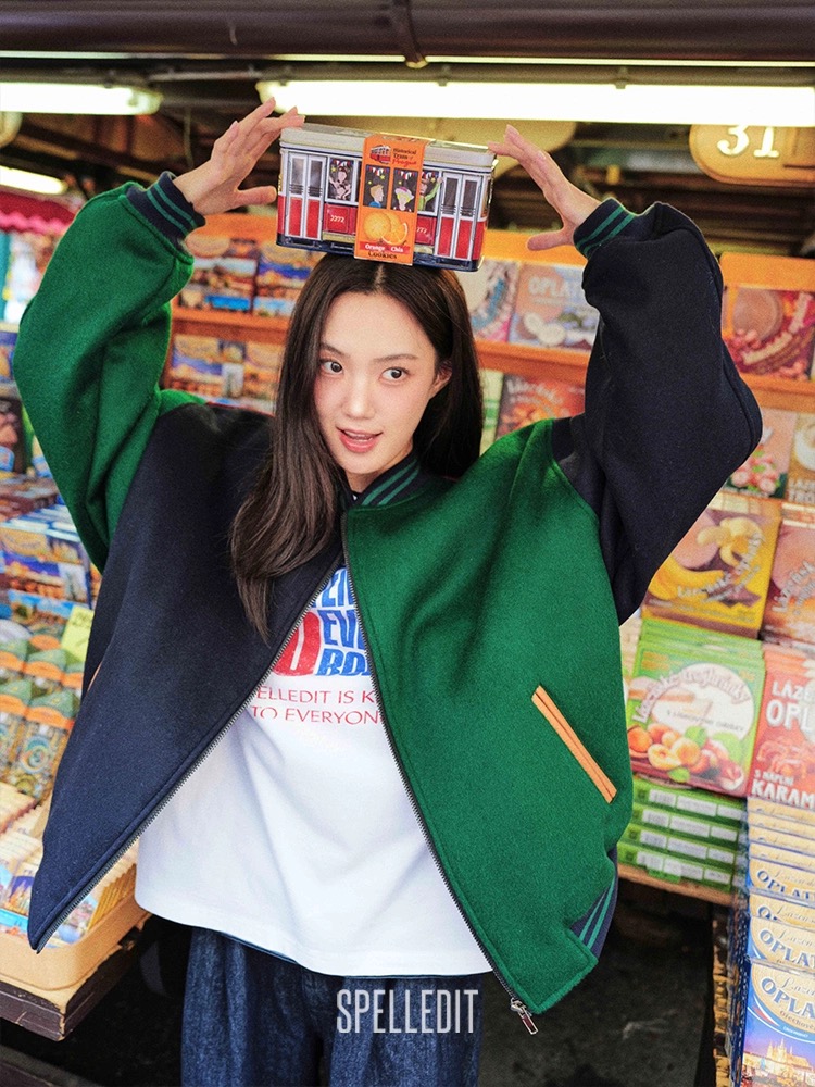 SPELLEDIT 2025冬季新品 宽松休闲运动拼色棒球服 正品NO退NO换