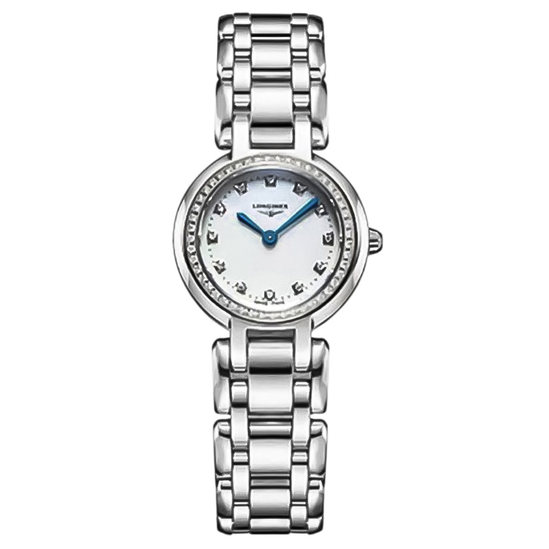 95新 Longines/浪琴 心月系列/石英/表径23mm原镶钻时尚女表保卡