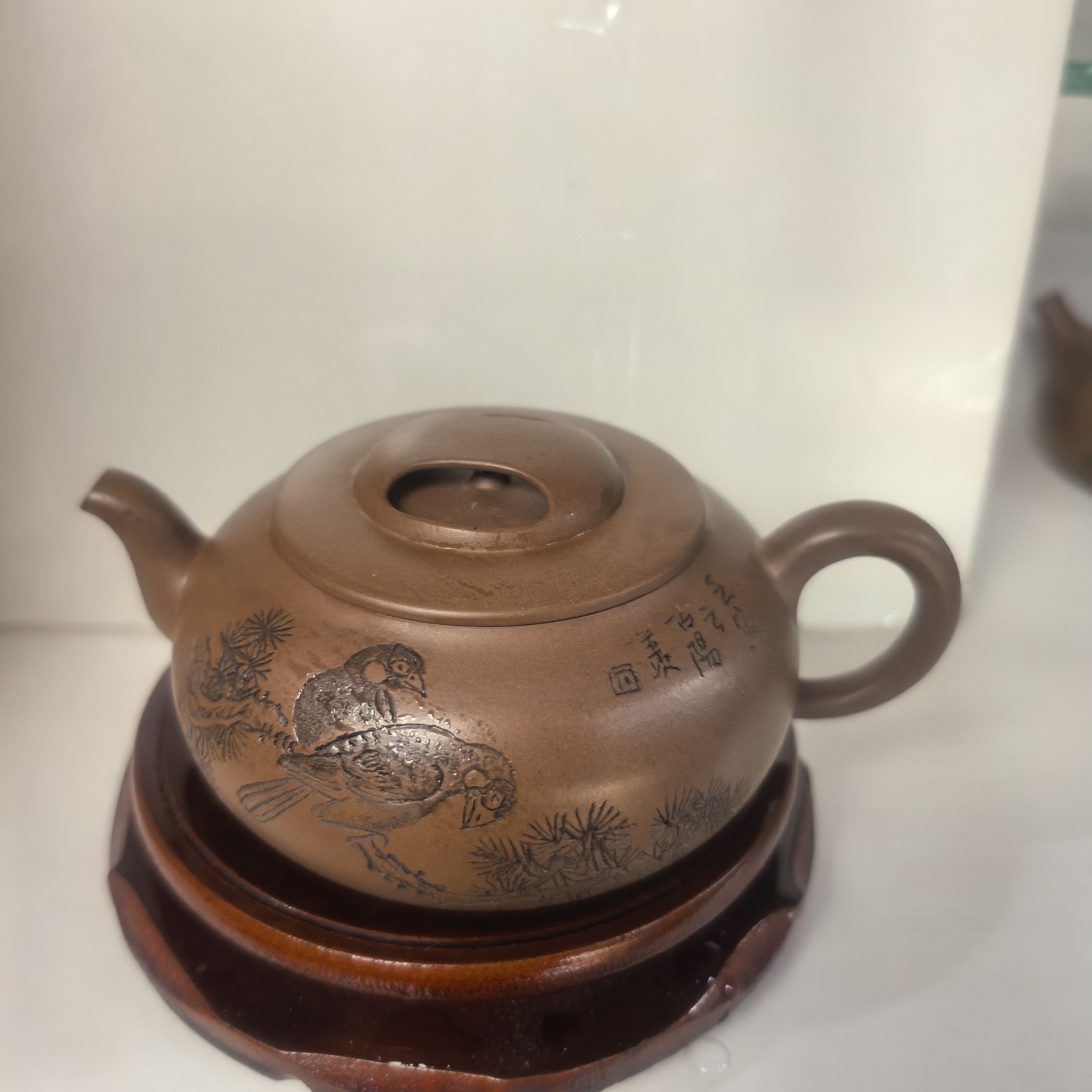 宜兴紫砂壶，牛盖壶，260CC左右，全手工制作