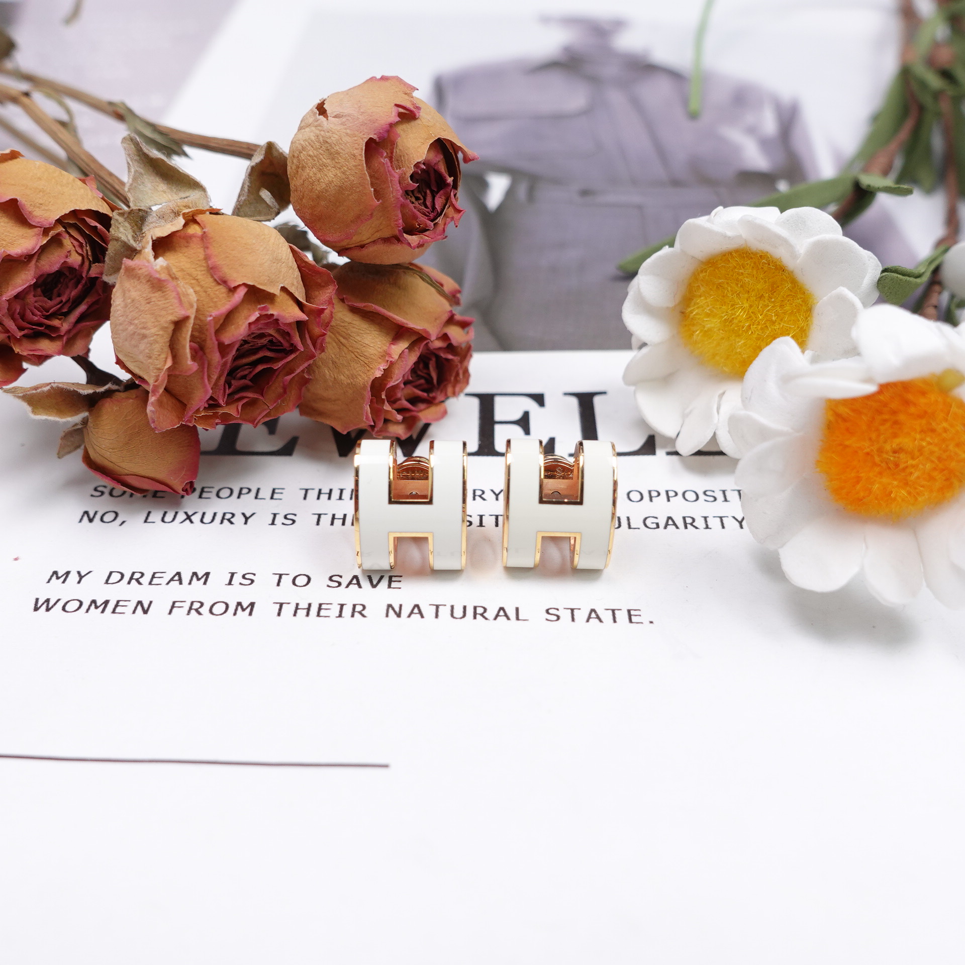 99新 Hermes/爱马仕 耳饰 /T10308340