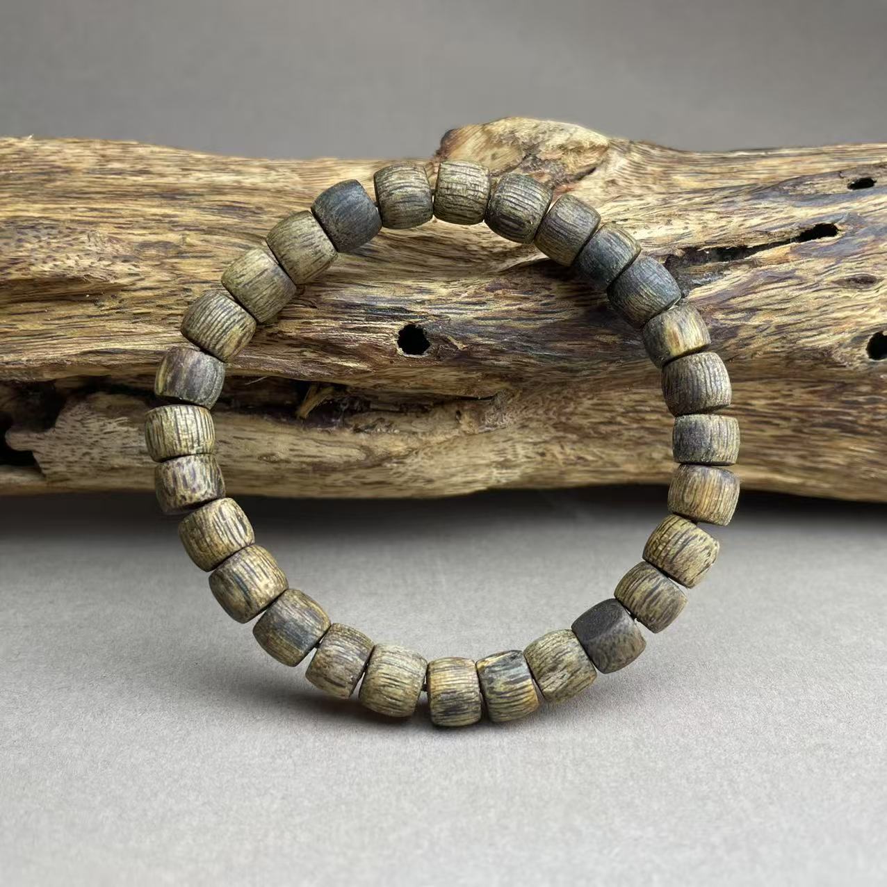 【璟香丰】海南绿棋楠沉香7mm鼓珠 高货 直播间实物为准多样发其一