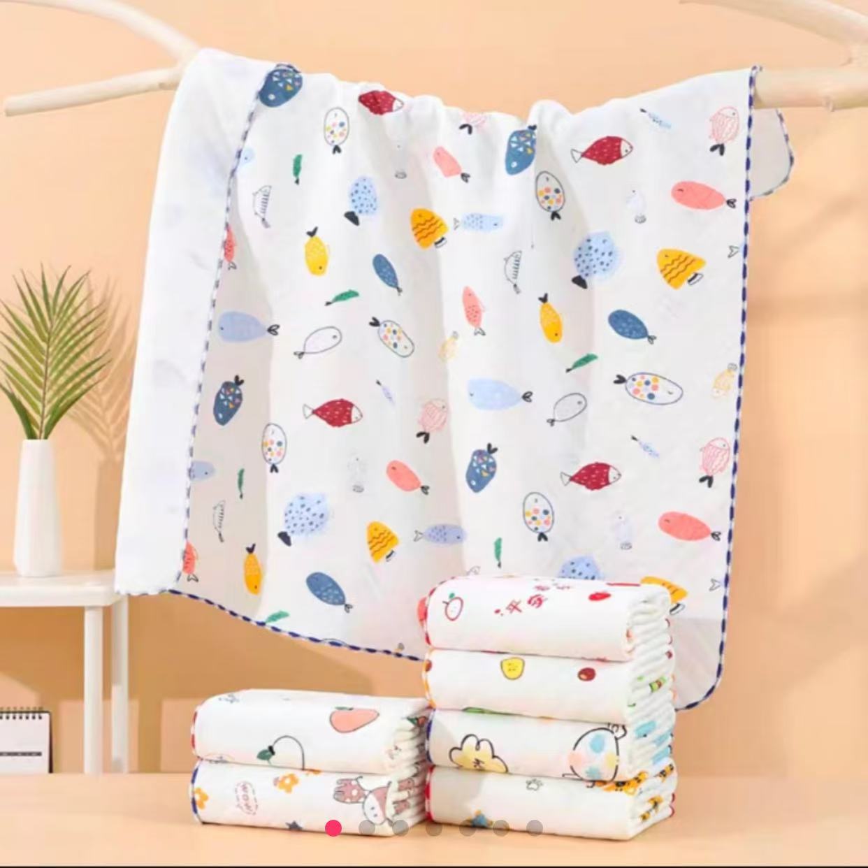 特惠--空气棉婴儿包单裹巾2条一组