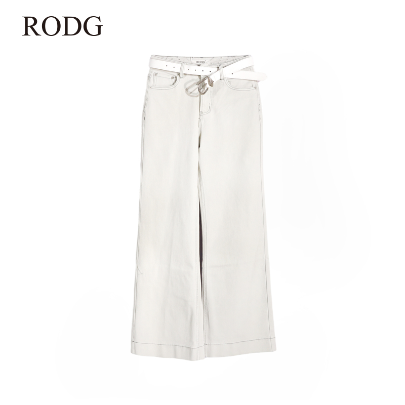 RODGR51NK0246A 春季新款简约纯色牛仔裤 0246
