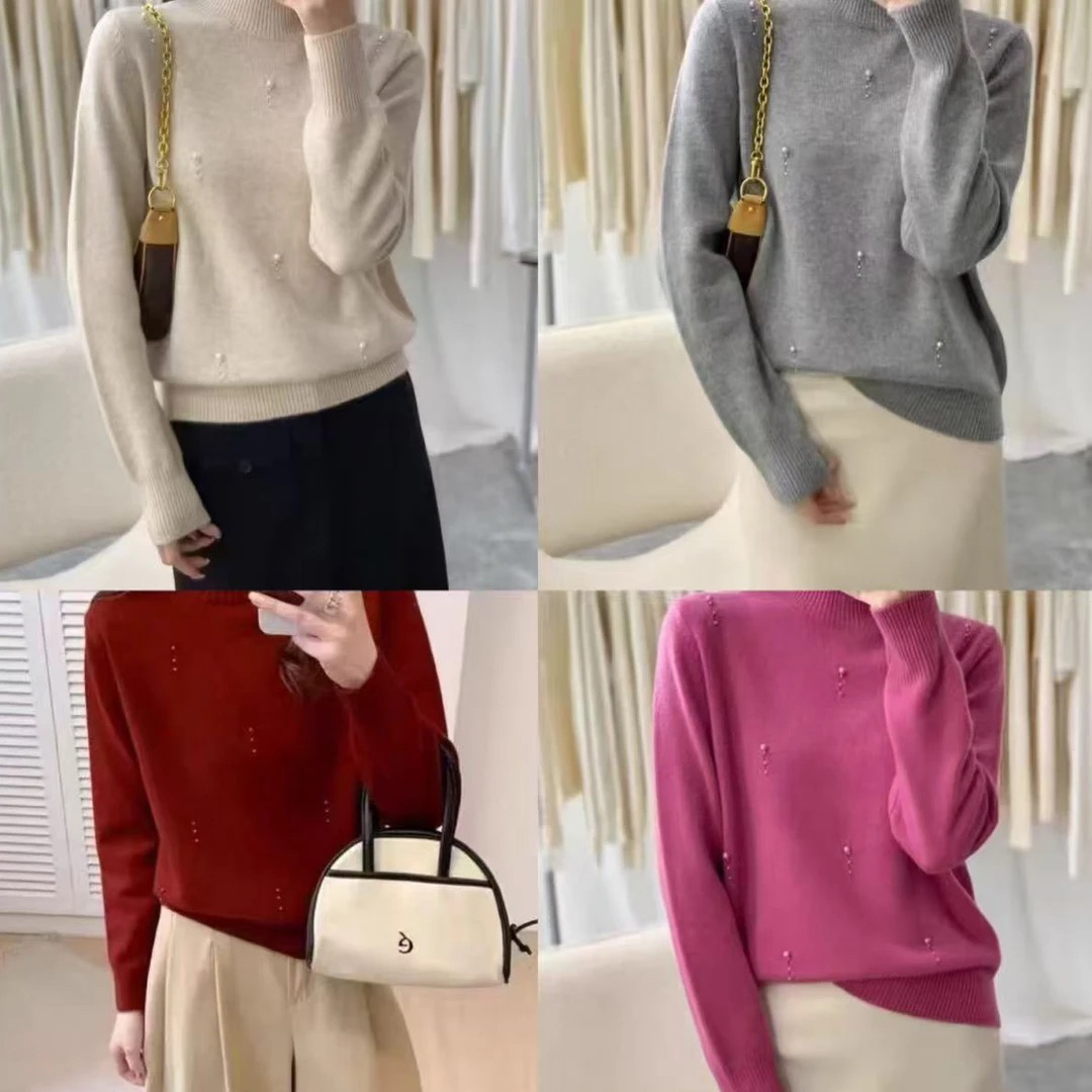 306串珠设计半高领