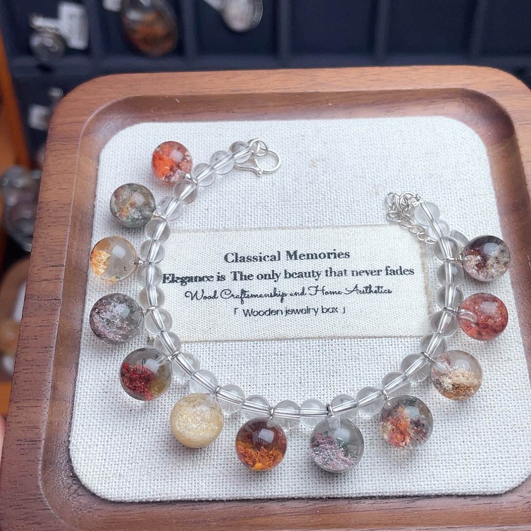 水晶手链银S925镶嵌1111