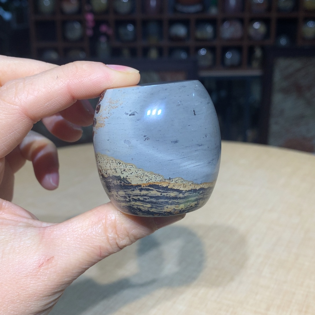 紫砂广西国画石，收藏观赏