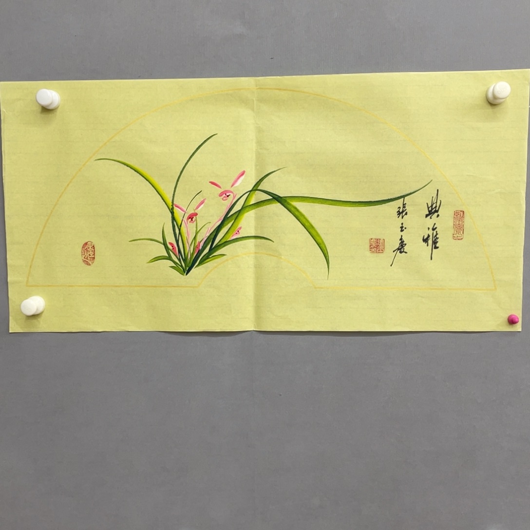 国画艺术家真人手绘