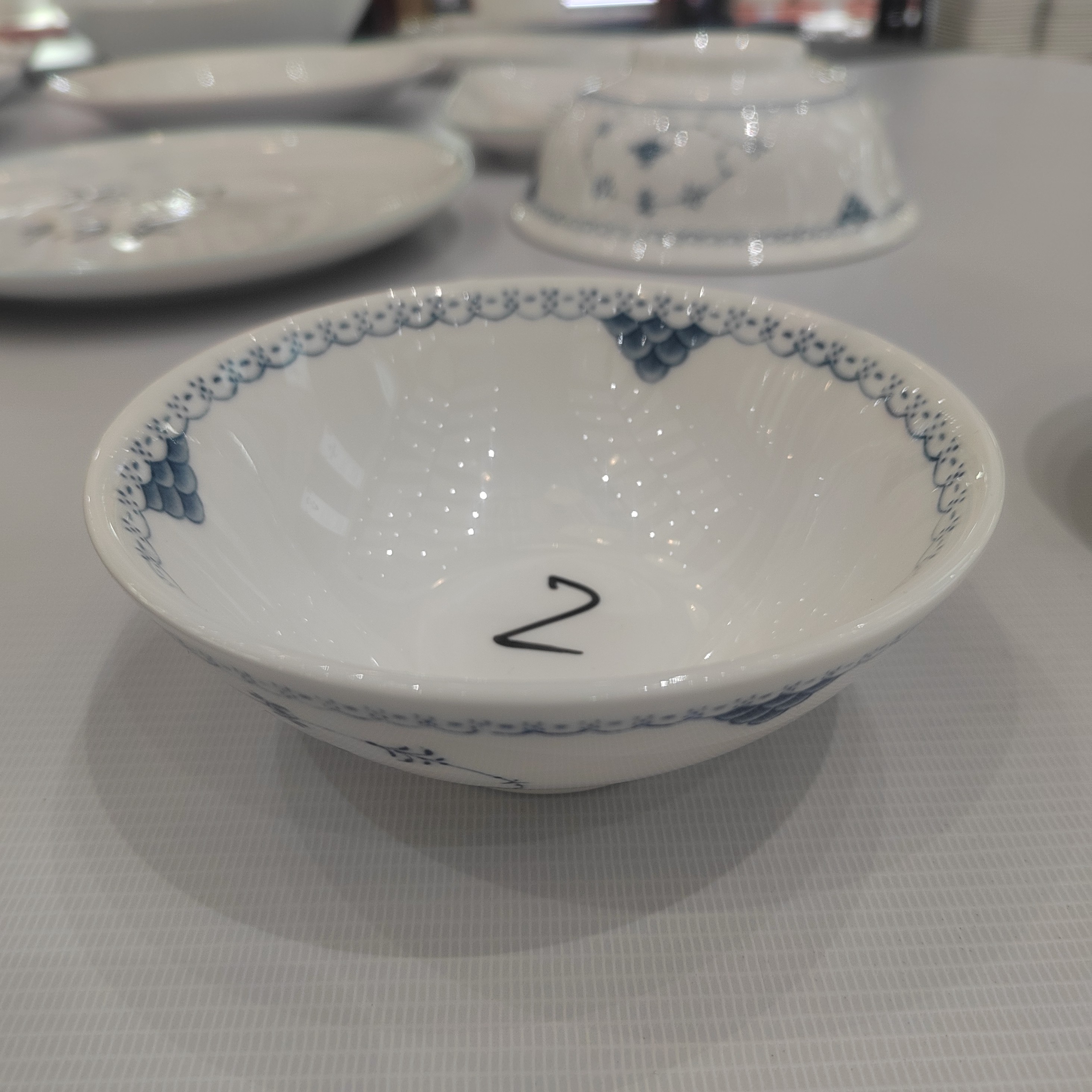 5.5蓝梅花碗9080726（2个）