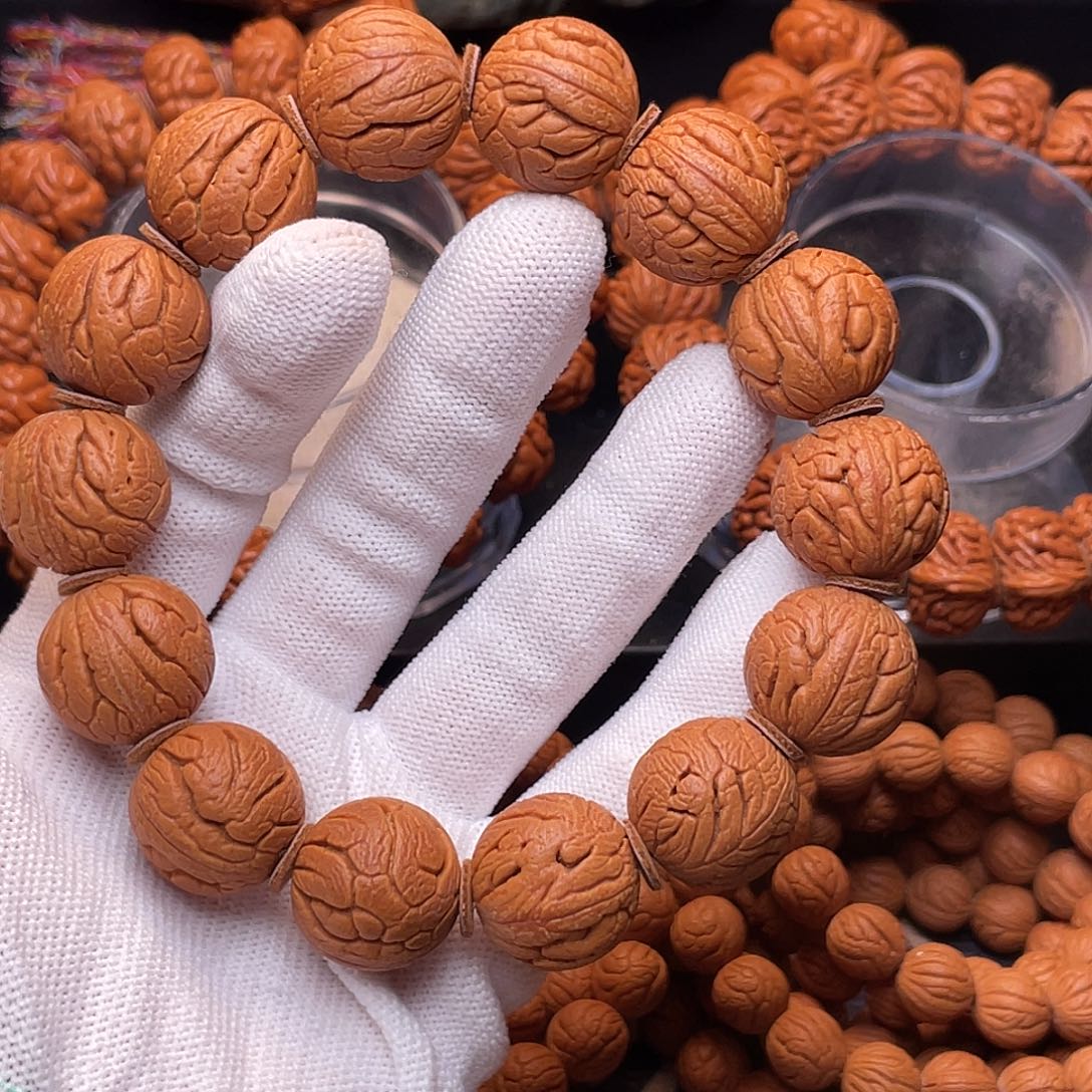 手串桃核精品金丝龙珠2.0